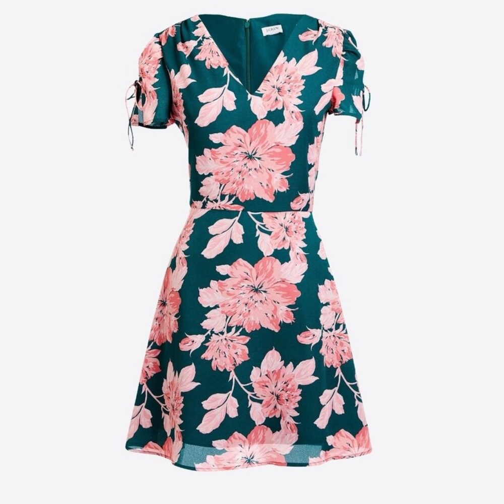 J. Crew Floral Dress Women’s Size 18 Short Sleeves
